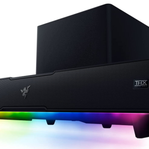 Razer Leviathan V2: barra de sonido multicontrolador para juegos de PC con subwoofer - Audio espacial